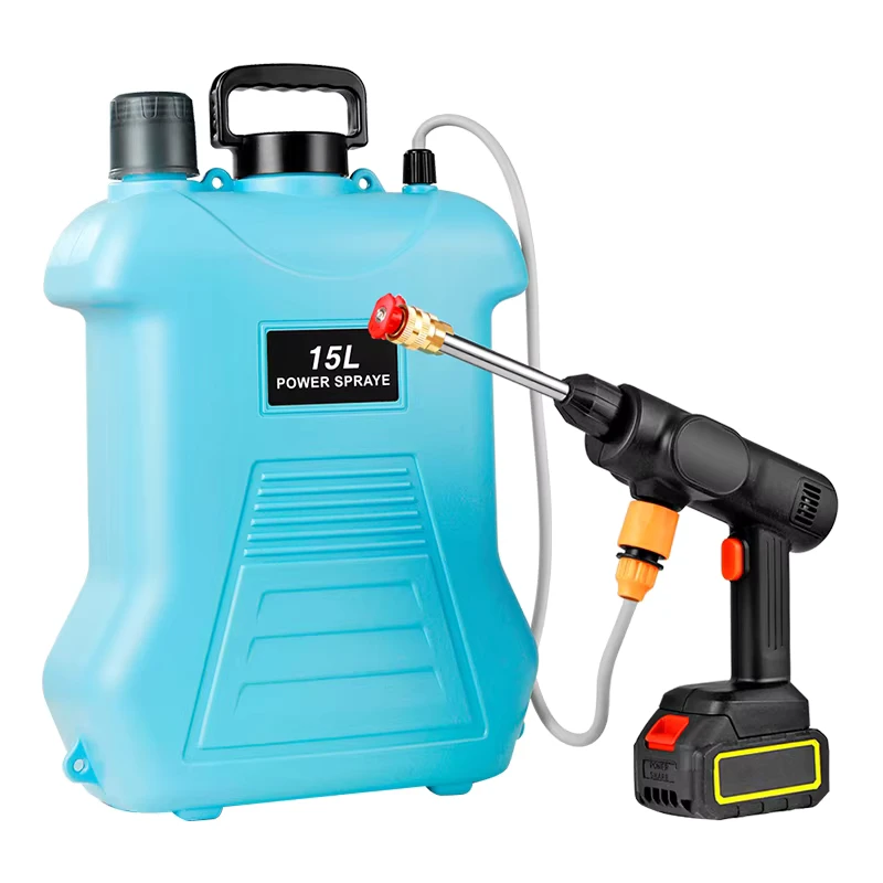 15 Liter Backpack Electric Sprayer Agricultural High Pressure Fertilizer Sprayer Flower Watering and Disinfection