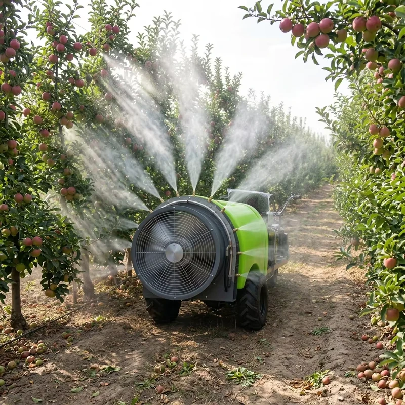 300L Ride on Orchard Air assisted Sprayer Diesel Self propelled Farm Spraying Machine