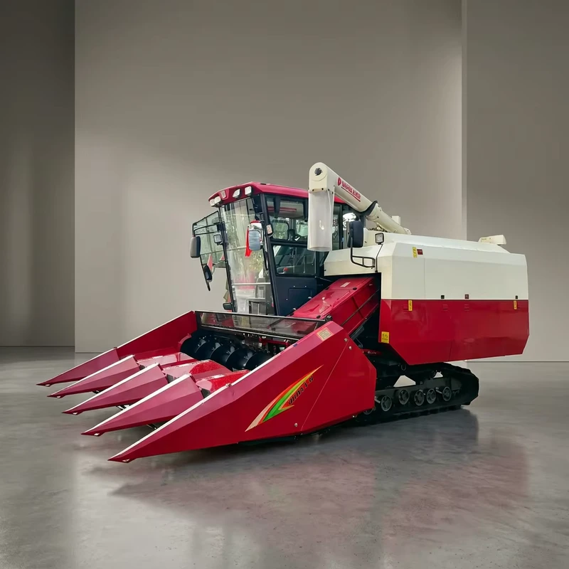 4 Rows Combine Harvester Machine Corn Full Feed Harvester