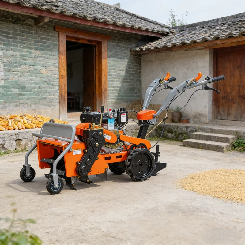 4-in-1 Diesel-Powered Multi-Tool Farm Agricultural Ditching Ridging Straw Returning Grass Shredder