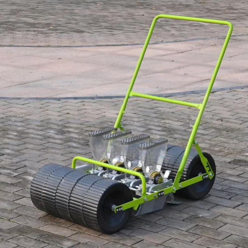 4Rows Hand Push Vegetable Seeder Precision Garden Planter for Onion Seeds Manual Seeder and Transplanter