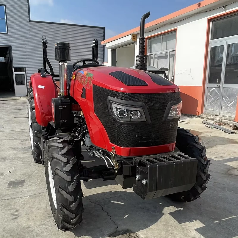 4WD 70HP 80HP Energy saving Agricultural Machinery Farm Tractor Trailer Rotary Cultivator Planter Tractors