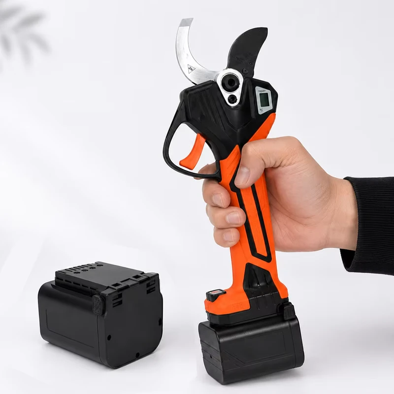 50mm Heavy Duty Brushless Cordless Electric Pruner Branch Cutter 2 Inch for Agricultural Farm Orchard Trimming