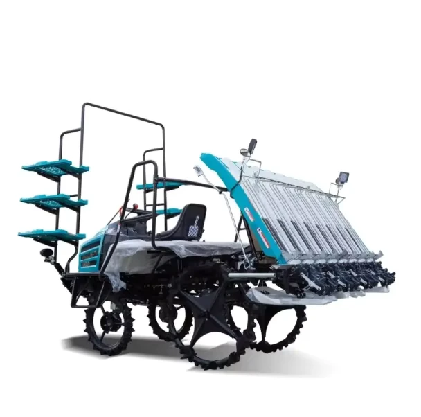6 Row High Efficiency Riding Type Rice Transplanter Paddy Transplanter