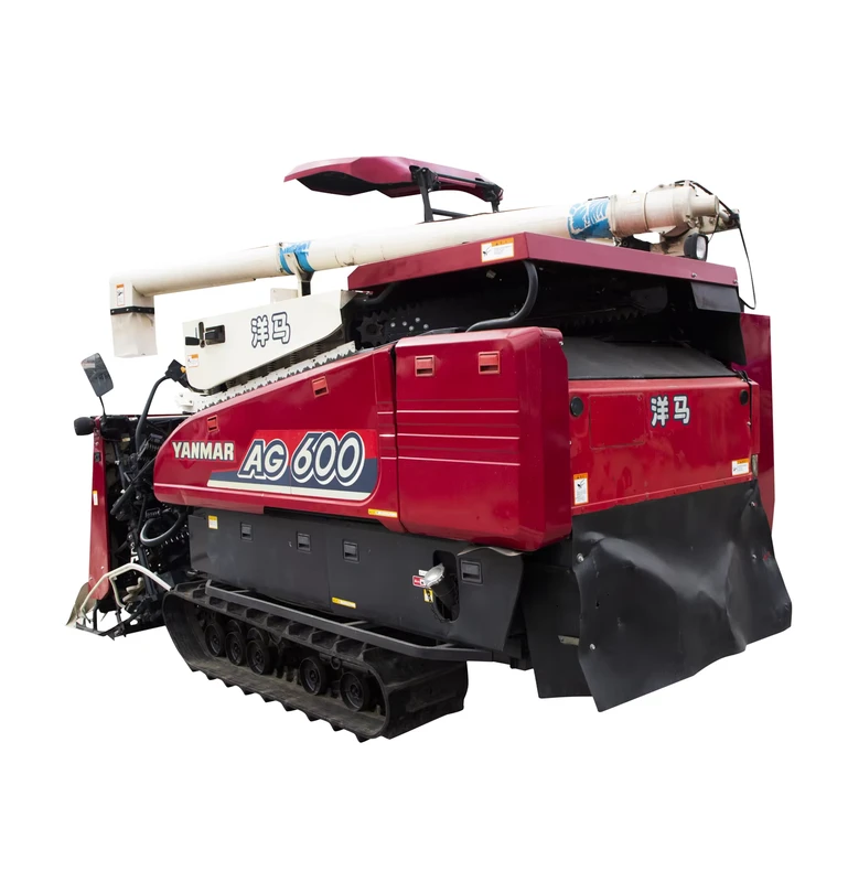 60HP 4 Row Crawler Half Feed Combine Grain Harvester Diesel Powered Low Fuel Farm Machinery for Global Rice Growing