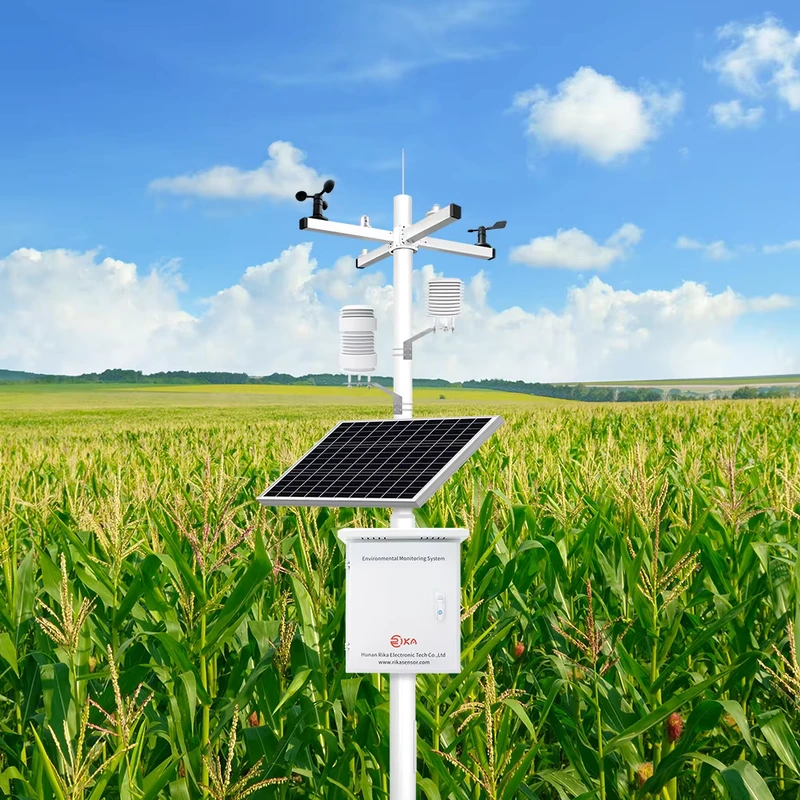 Agricultural Automatic Weather Station WMO Smart 4G GSM Farm Wind Solar Rain GPS Environmental Monitor