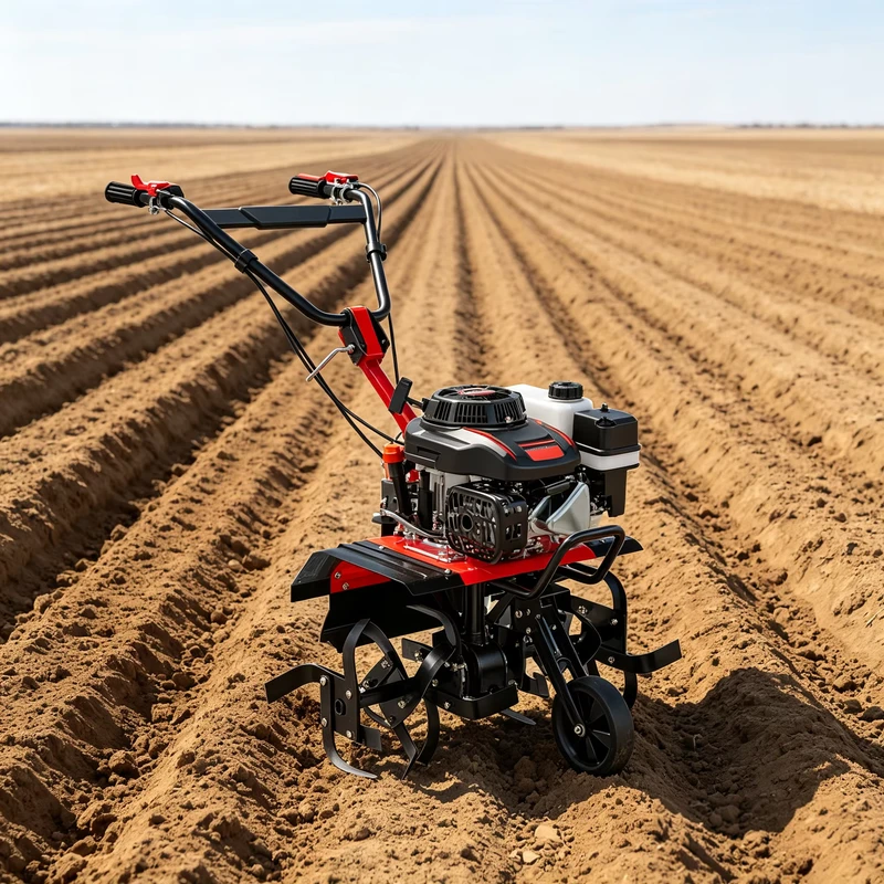 Agricultural Garden Tools Mini Rotary Tiller Farm Gasoline Powered 7HP Engine Gearbox Ditch Weeding