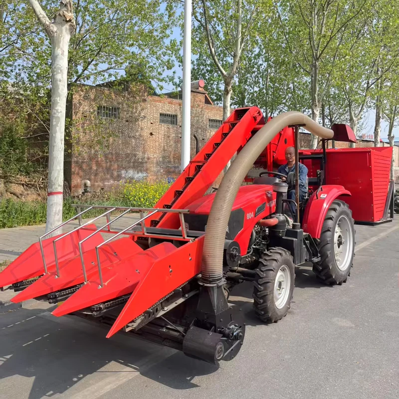 Agricultural Machinery Corn Maize Combine Harvester with Optional Grass Chopper Corn Straw Silage Machine for Farms