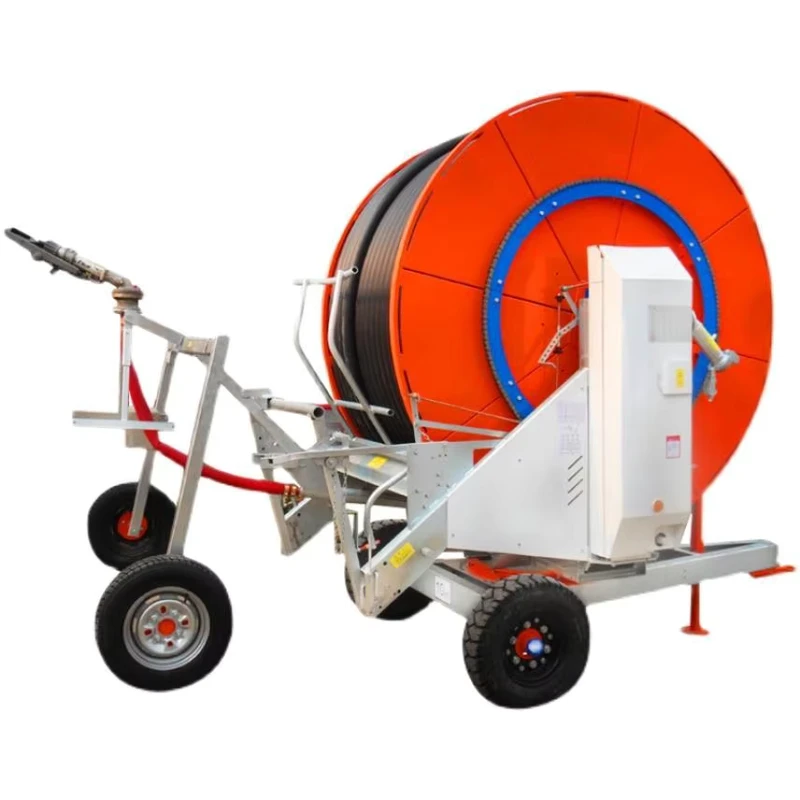 Agricultural Sprinkler Irrigation Machine Fully Automatic Hose Reel Unit with Integrated Water and Fertilizer Application