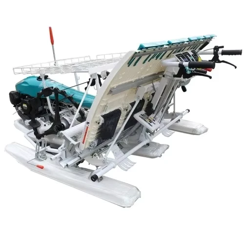 Automated Walk Tractor Manual Small Rice Planter Machine Walking Type 4 Row Transplanter