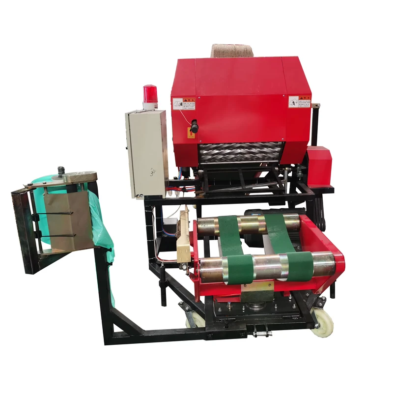 Automatic Round Silage Baler Wrapper China Wrapping Machine with Motor High Productivity