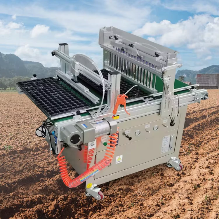 Automatic Seedling Tray Sowing Machine Seeding Tray Potting Machine For Plant Grow Tobacco Roller Seedling Tray Seeder