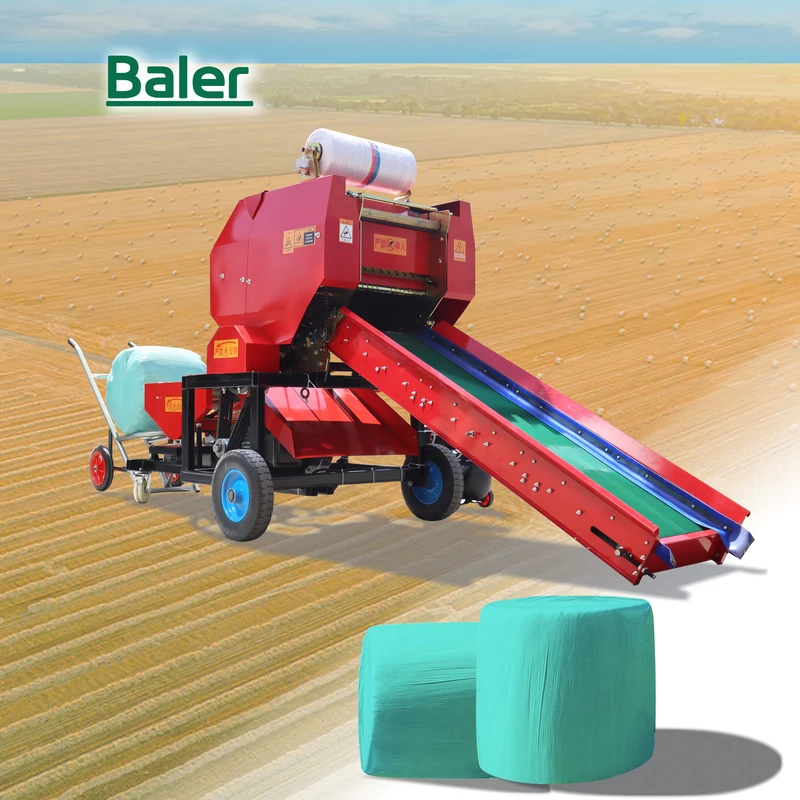 Automatic Silage Baler Machine Baler Wrapper Machine Cattle Sheep Breeding Grass Straw Baler