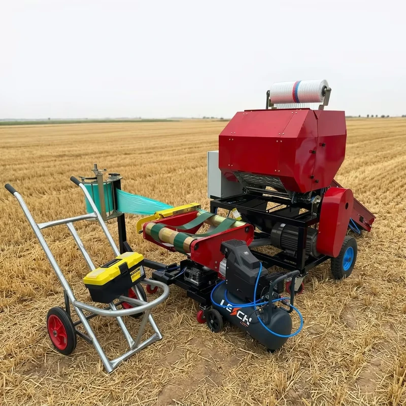 Baler Machine Silage Baler and Wrapper Small Mini Hay Baler for Harvesting Packing Modern Farm Use