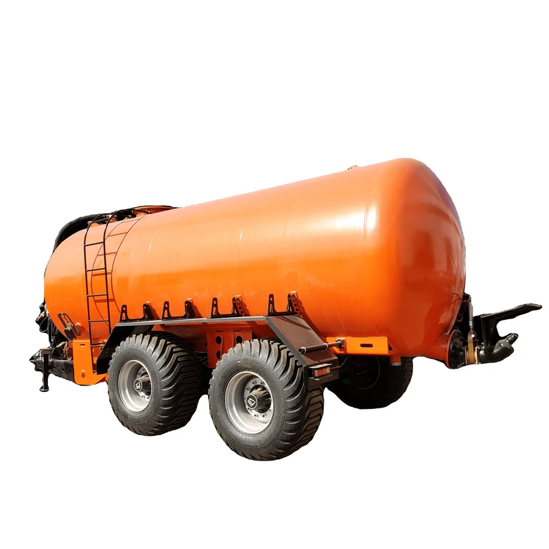Biogas Slurry Fluid Liquid Suction Tanker Trailer Liquid Muck Dung Manure Spreader Sprayer with Vacuum Pump
