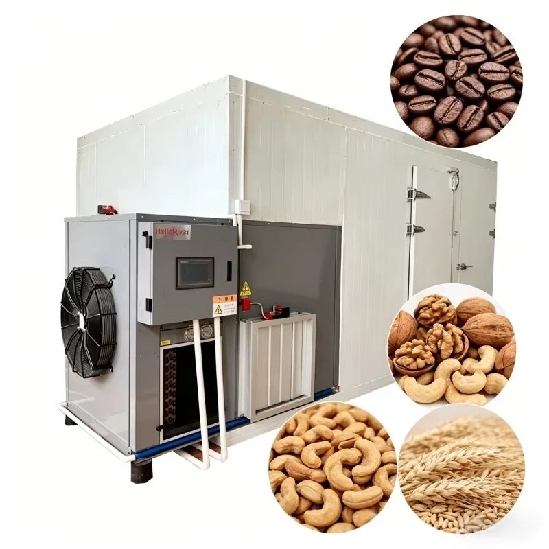 CE Certified Industrial Heat Pump Dryer for Cocoa Coffee Bean Betel Nut Grain and Food Material Drying Machine Barley Dehydrator