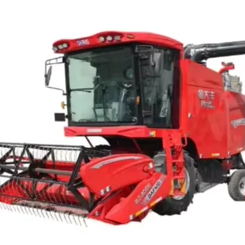China High quality 4LZ-8C Wheat Rice Soybeans Rapeseed Grains Corn Combine Harvester with Feeding 8kg/s Feeding Amount