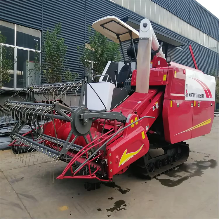 China Price Paddy Harvester Mini Rice Reaper Crawler Rice Combine Harvester