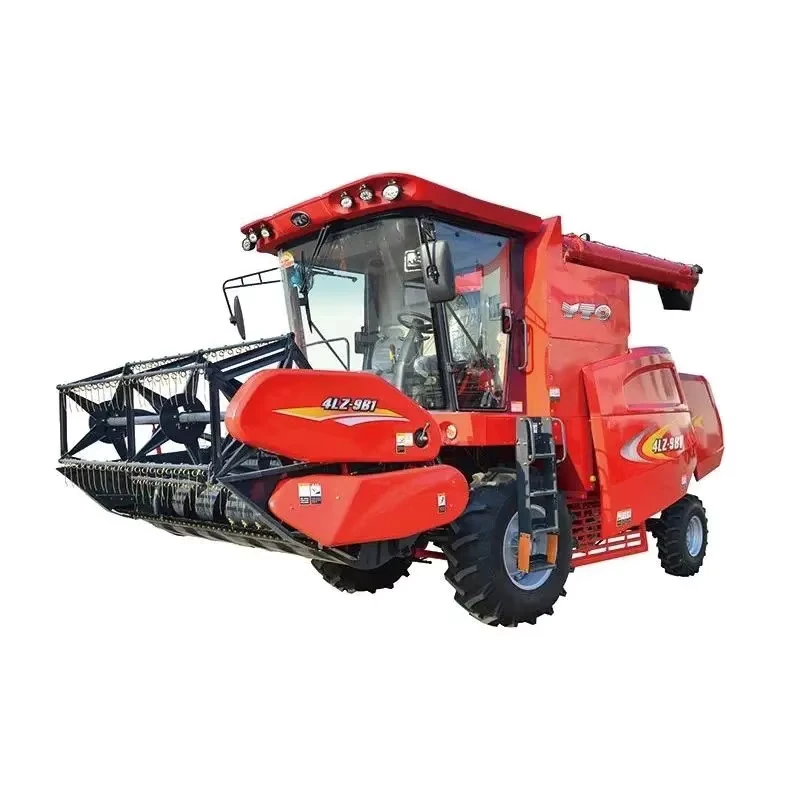 Chinese Top Brand YTO Harvester 4LZ-9B1 Combine Harvester with Grain Header for Sale