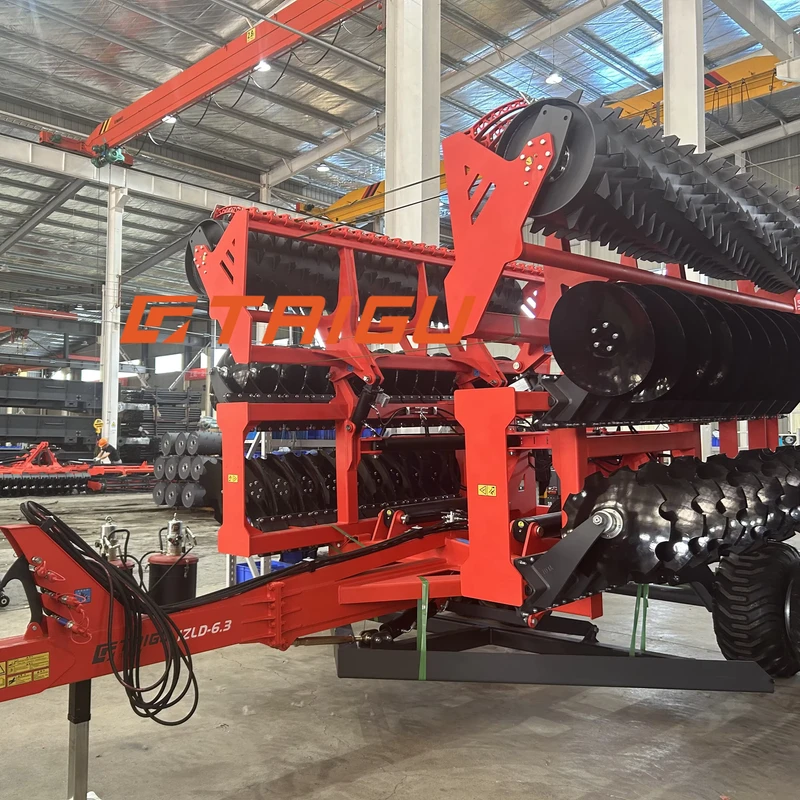 Compact Soil Cutter Leveling Disc Cultivator Combined Tillage Machine High Speed Disc Harrow Roller Tiller Machine