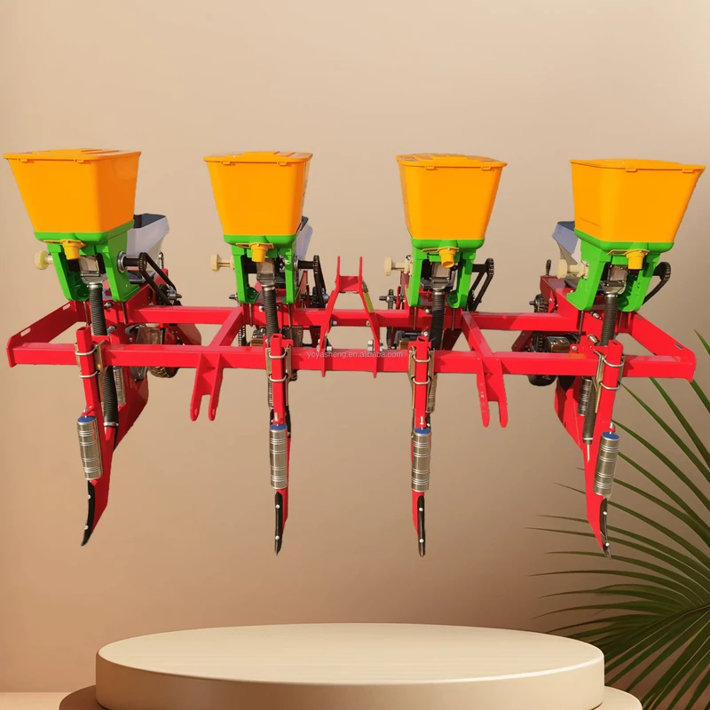 Corn Planter Machine Tractor Maize Soybean Peanut Seeds High Efficiency Precise Seeding 3 Point Gear 100KG Capacity