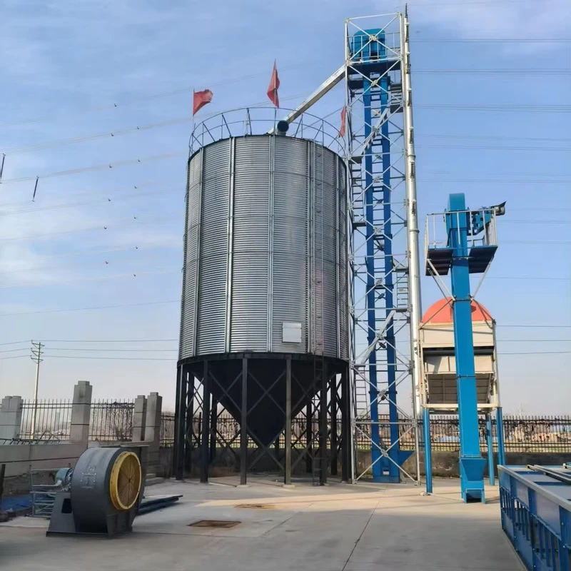 Corn Wheat Storage Silo Galvanized Steel Silo Moisture-Proof and Pest-Resistant Ventilation System