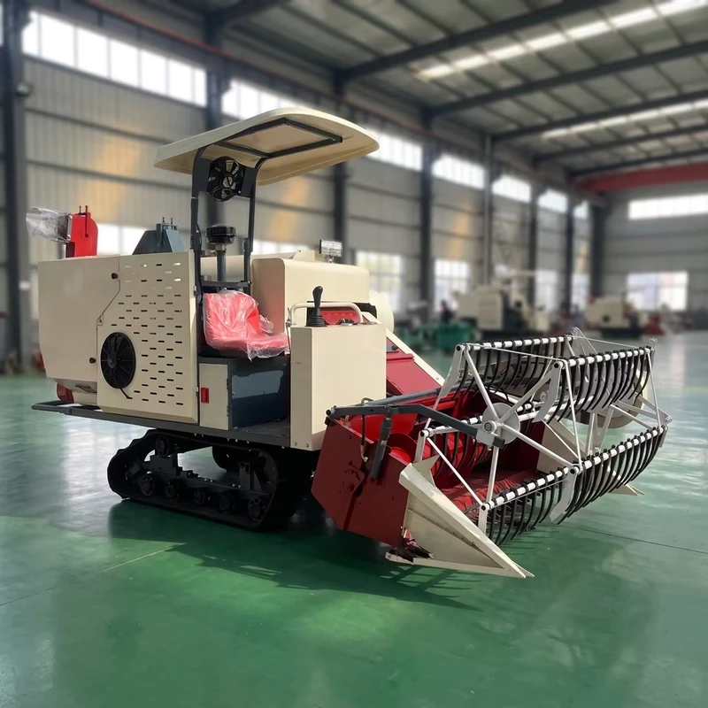 Crawler Mounted Combine Harvesters with Engine for Grain Harvesting 15HP 25HP 35HP 88HP 102HP