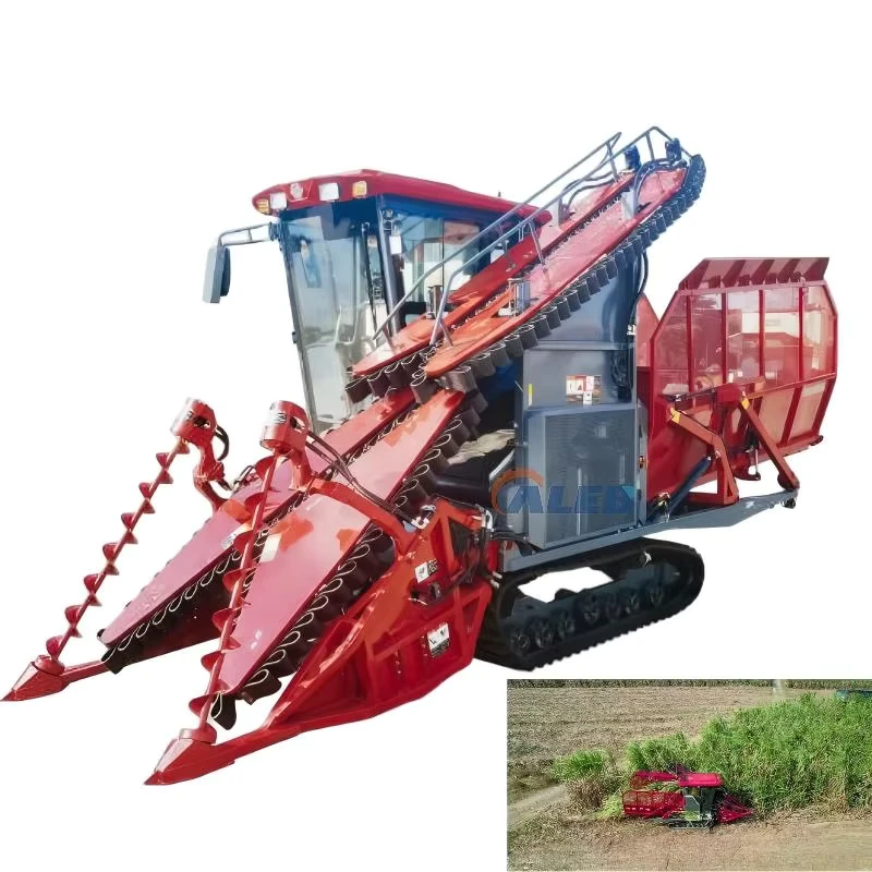 Crawler Sugarcane Combine Harvester High Efficiency Sugar Cane Cutting Machine High Efficiency Whole Stalk Sugar Cane Harvester