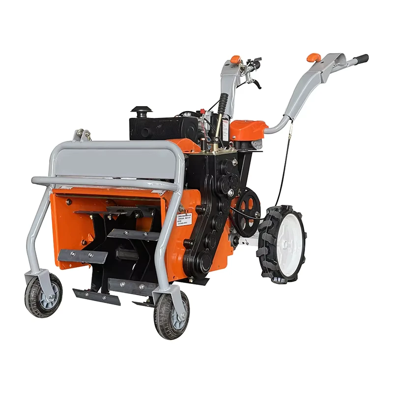 Diesel Four Wheel Mini Farming Machine Power Tiller with Bearing & Gearbox Motor 50cm Working Width for Weeding