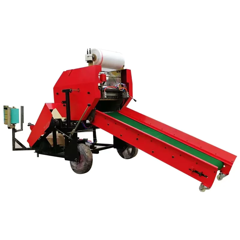 Diesel Powered Motor Engine Green Forage Baler for Corn Silage Packaging Multifunctional 1 Year Warranty