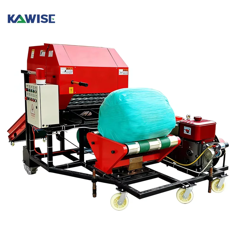 Diesel Silage Baler Wrapper Machine for Grass Corn Stalk Round Bale Wrapping on Farms
