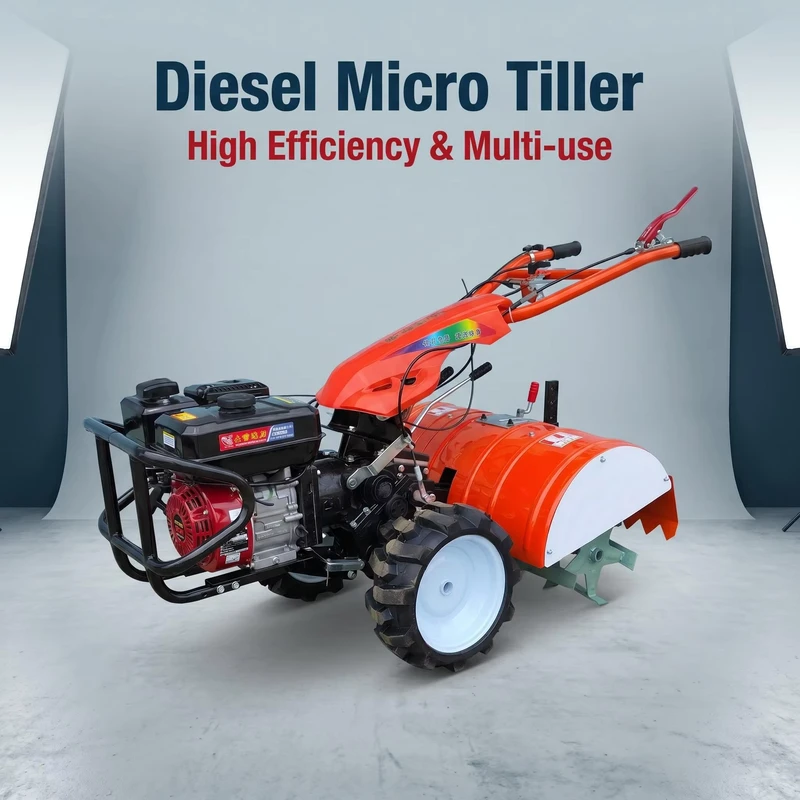 Direct Drive 4WD Rotary Tiller Multifunctional Cultivator High Efficiency Soil Loosening Machine For Farm