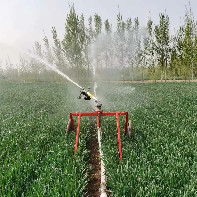 EXW Price Fully Automatic Self Propelled Agricultural Irrigation Machine 25m Mobile System with Gear Core Metal Mobile Irrigation 25m Farm