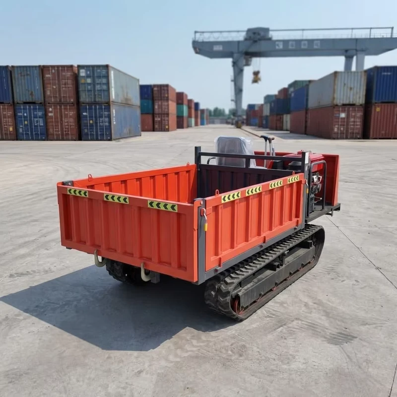 Euro 5 Emission 3 Ton Off Road Crawler Carrier High Traction Tracked Vehicle for Slope Farm Material Delivery
