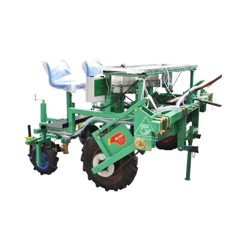 FOYA Tractor Mounted 3 8 Rows Seedling Paper Pot Vegetable Seedling Transplanter with Gearbox >30HP Easy to Operate