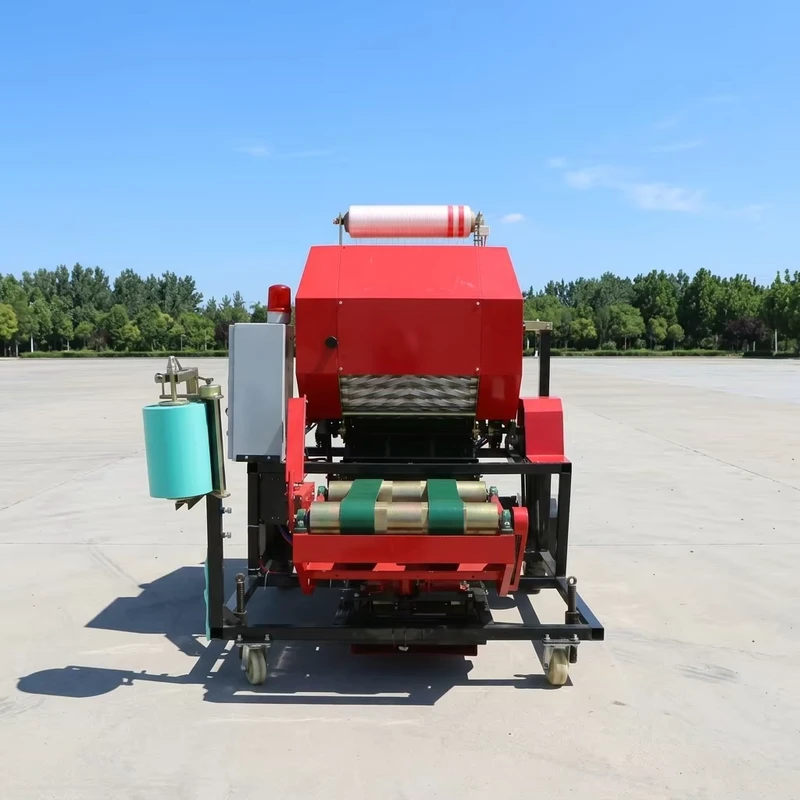 Factory Direct Sale Forage Harvester Baler Farm Use Portable Corn Silage Round Baler Equipment with Diesel Engine
