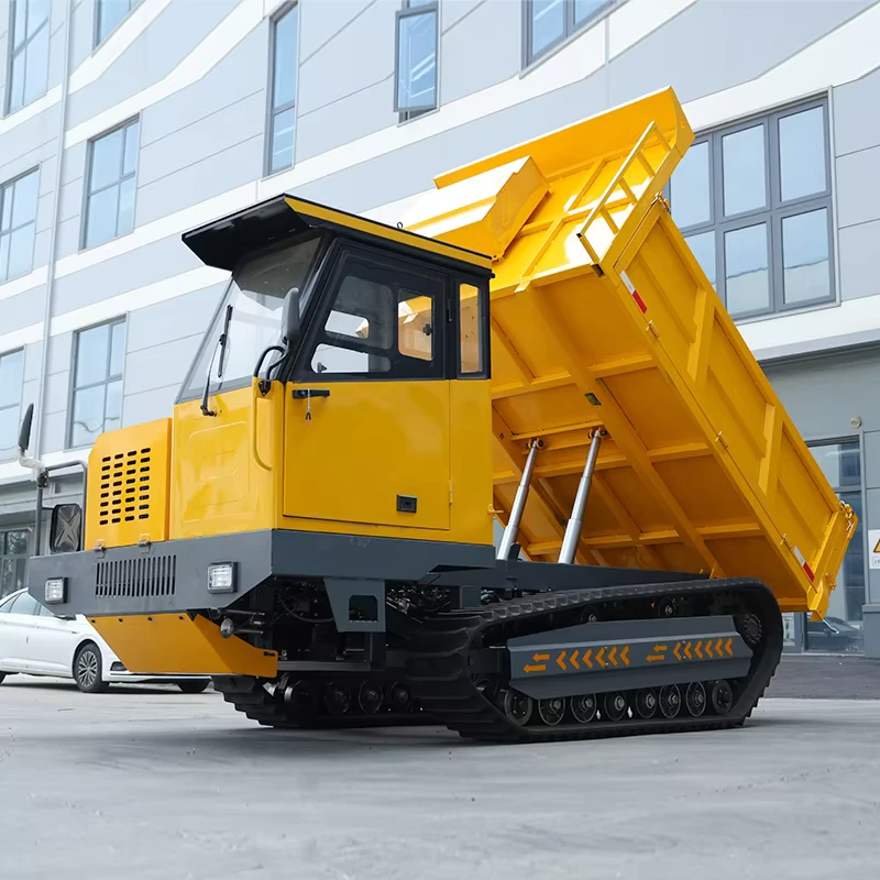 Factory Direct Sales Crawler Dumper Farm Mud Road Automatic Unloading Crawler Dumper Diesel Multifunctional Crawler Dumper