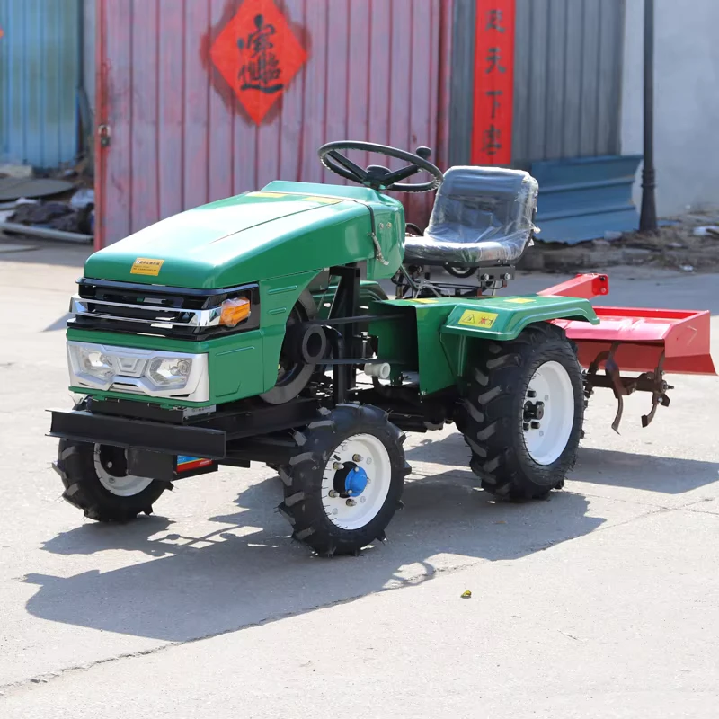 Farm Agriculture Mini Wheel Tractors Small Agricultural Mini Tractor Trailer For Sale With Assistive Devices