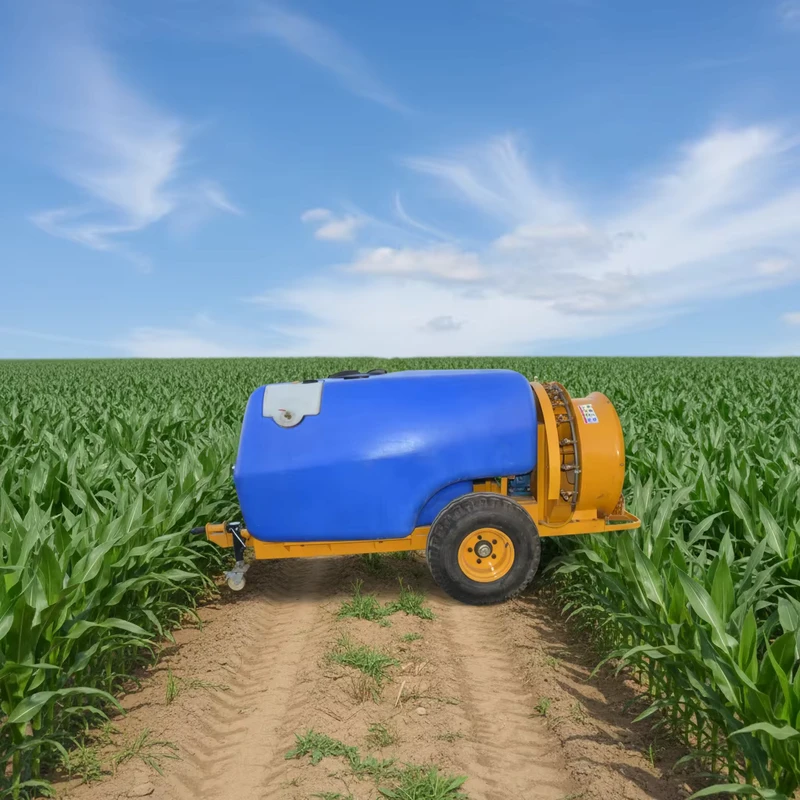 Farm Machinery Tractor Driven Vineyard Boom Sprayer High Productivity Power Air Trailer Sprayer