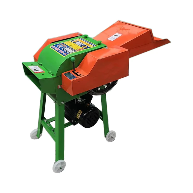 Farm Sales 2T/H 304 Stainless Steel Dual Factory Direct Electric Silage Machine Animals Feeding Grass Cutting Chaff Cutter