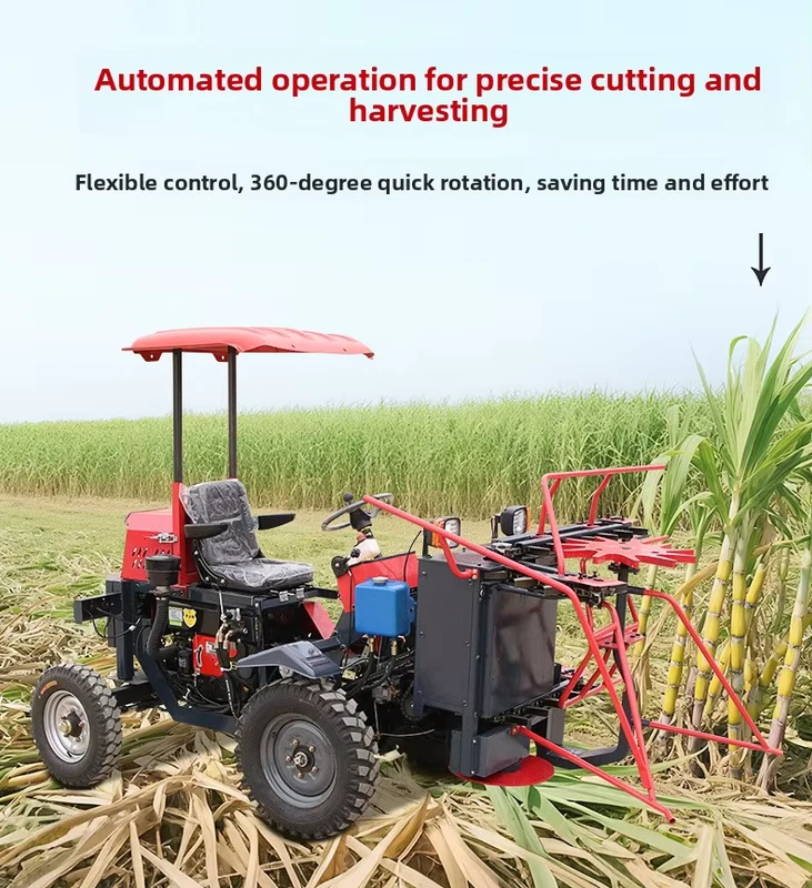 Farm Special Fully Automatic Diesel Engine High Horsepower Multifunctional Sugarcane Harvester Agricultural Harvesting