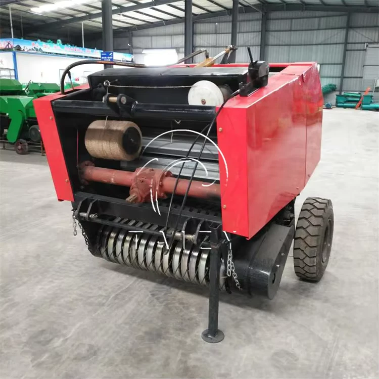 Forage Harvester Silage Baler Hay Straw Grass Press Mini Round Baler with Motor for Hay and Straw