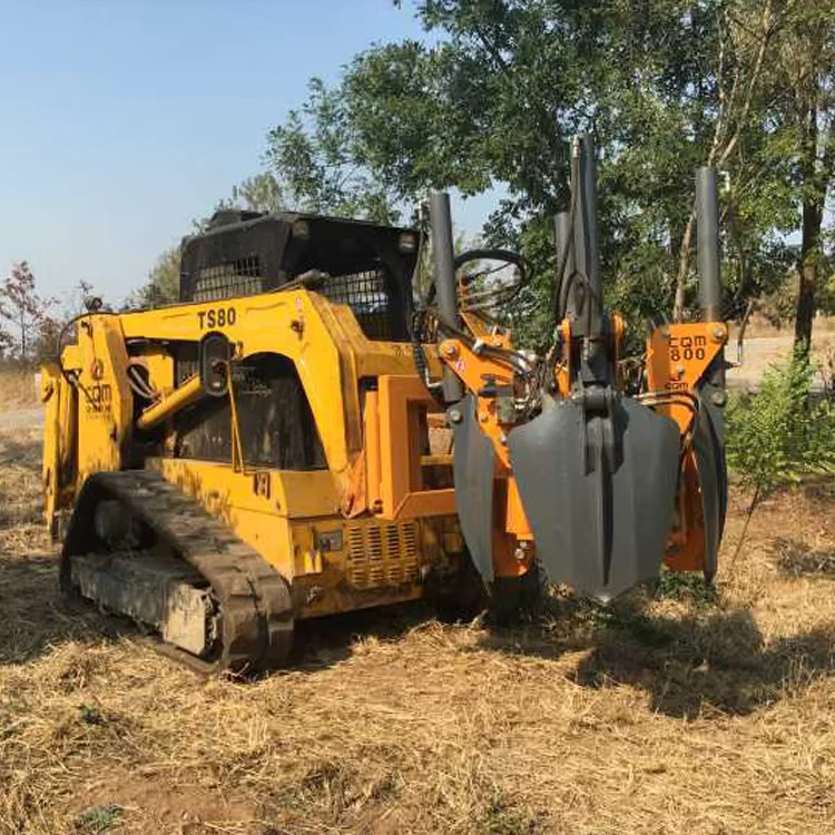 Forestry Machinery Hydraulic Tree Transplanting Machine for Sale Tree Digger Tree Spade Machine Used in Skid Steer Loader
