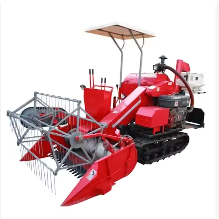 Full Feeding Agricultural Machinery Soybeans Rice Wheat Combine Self Propelled Full Feed Wheat Combine Harvester