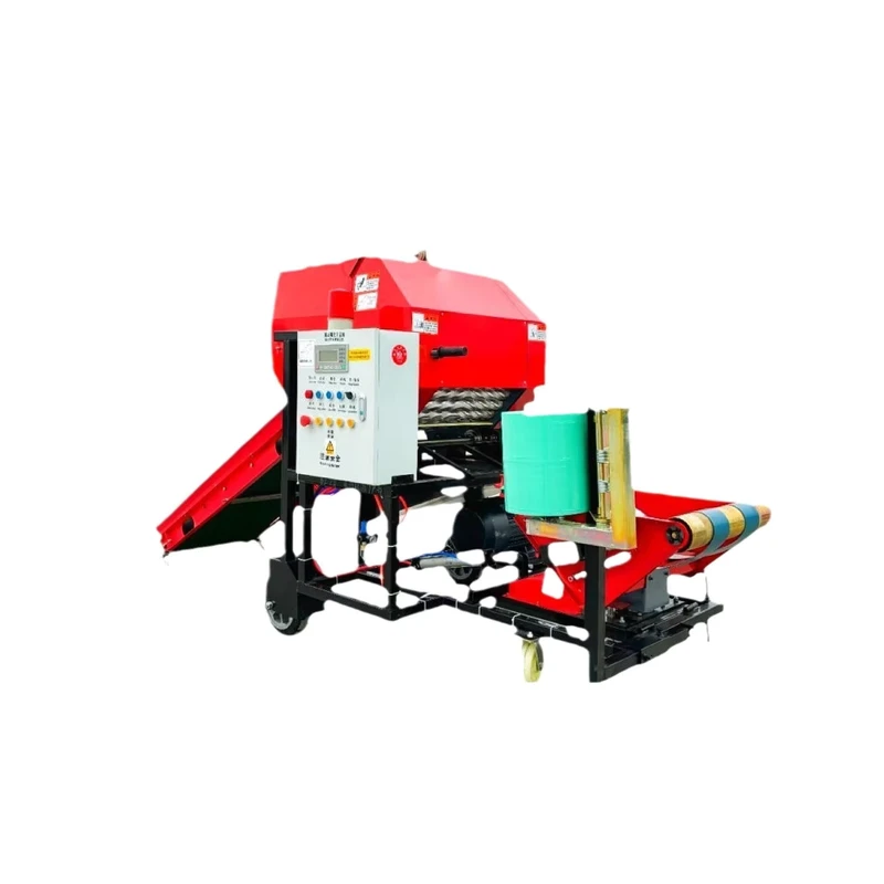 Fully Automatic Circular Baling and Wrapping Machine Hay Baling Machine Farm Baling Machine Round Baler