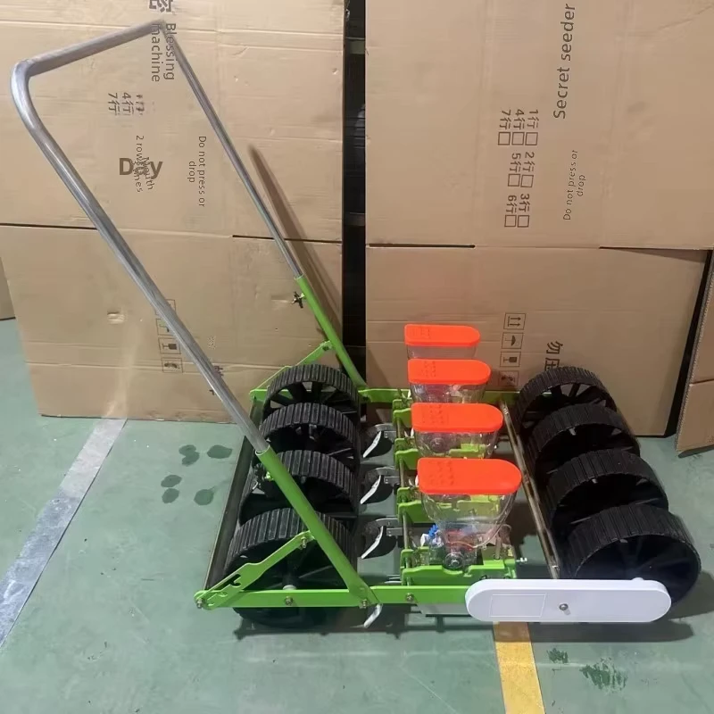 Hand-Pushed Motorized Precision Seeder for Vegetable Seeds Small Agricultural Seeding Machine Easy Operate Garden Seed Planter