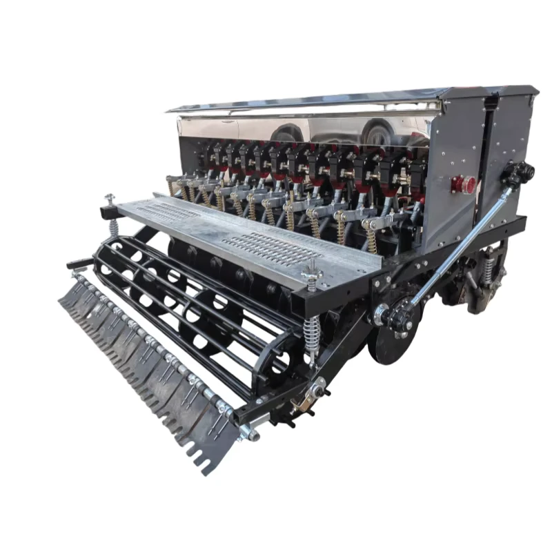 Heavy-Duty 400 Wheat Planter with Spring Furrow Opener Manual Gearbox for Home Farm Seeding