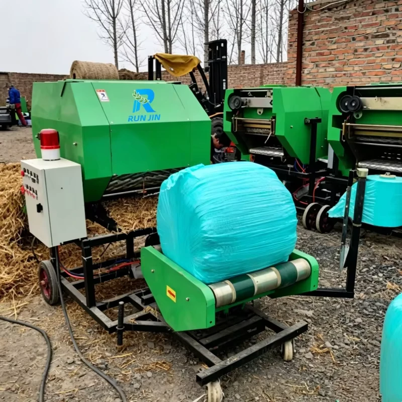 Heavy duty Silage Wrapping Machine Maquina De Encintado Full automatic Round Baler for Corn Straw Alfalfa