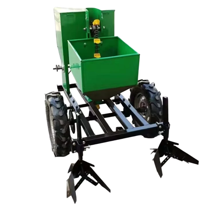 High Capacity 2 Row Tractor Mounted Gear Core Potato Seeder Machine Multifunctional Taro Ginger Planter