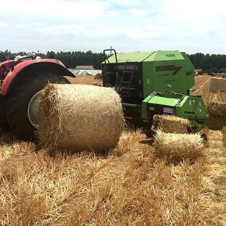 High Efficiency Customized Stationary Hay Baler Corn Straw Picked up Baler Machine PTO Driven Pine Straw Baler